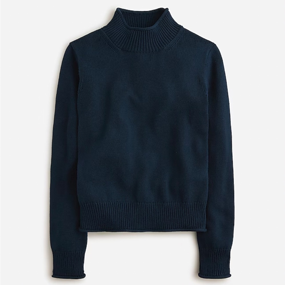 J. Crew Deep Blue Turtleneck Sweater